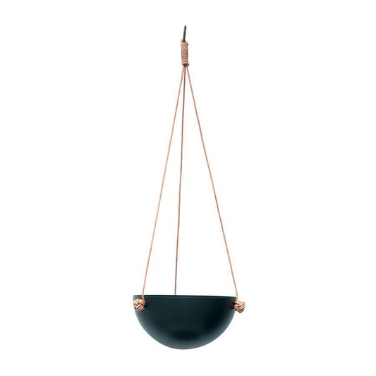 OYOY Pif Paf Puf Steel Bowl Small on Leather String Grey