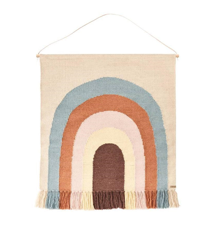 OYOY Follow The Rainbow Wall Rug multi