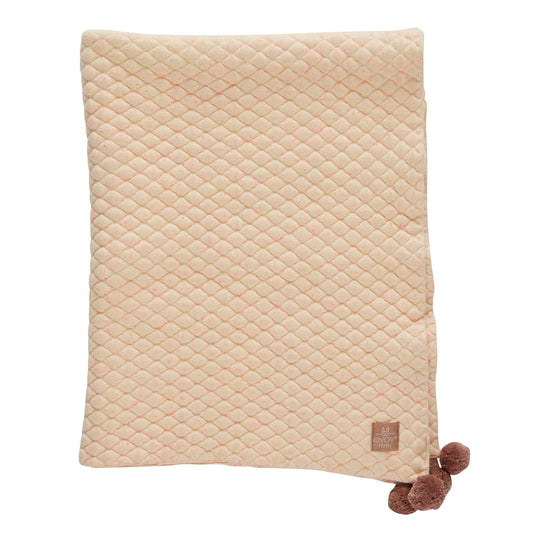 OYOY Kami Cotton Baby Blanket peach