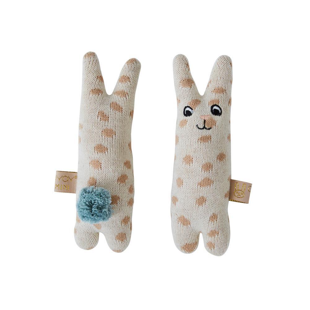 OYOY Rabbit Cotton Baby Rattle