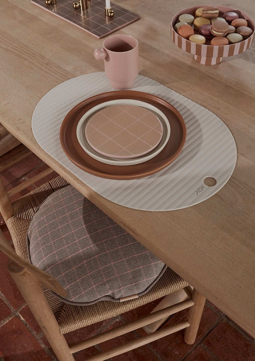 OYOY Ribbo Placemat 2pk off-white