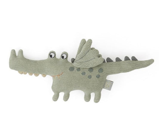 OYOY Darling Crocodile Buddy Cotton Baby Rattle