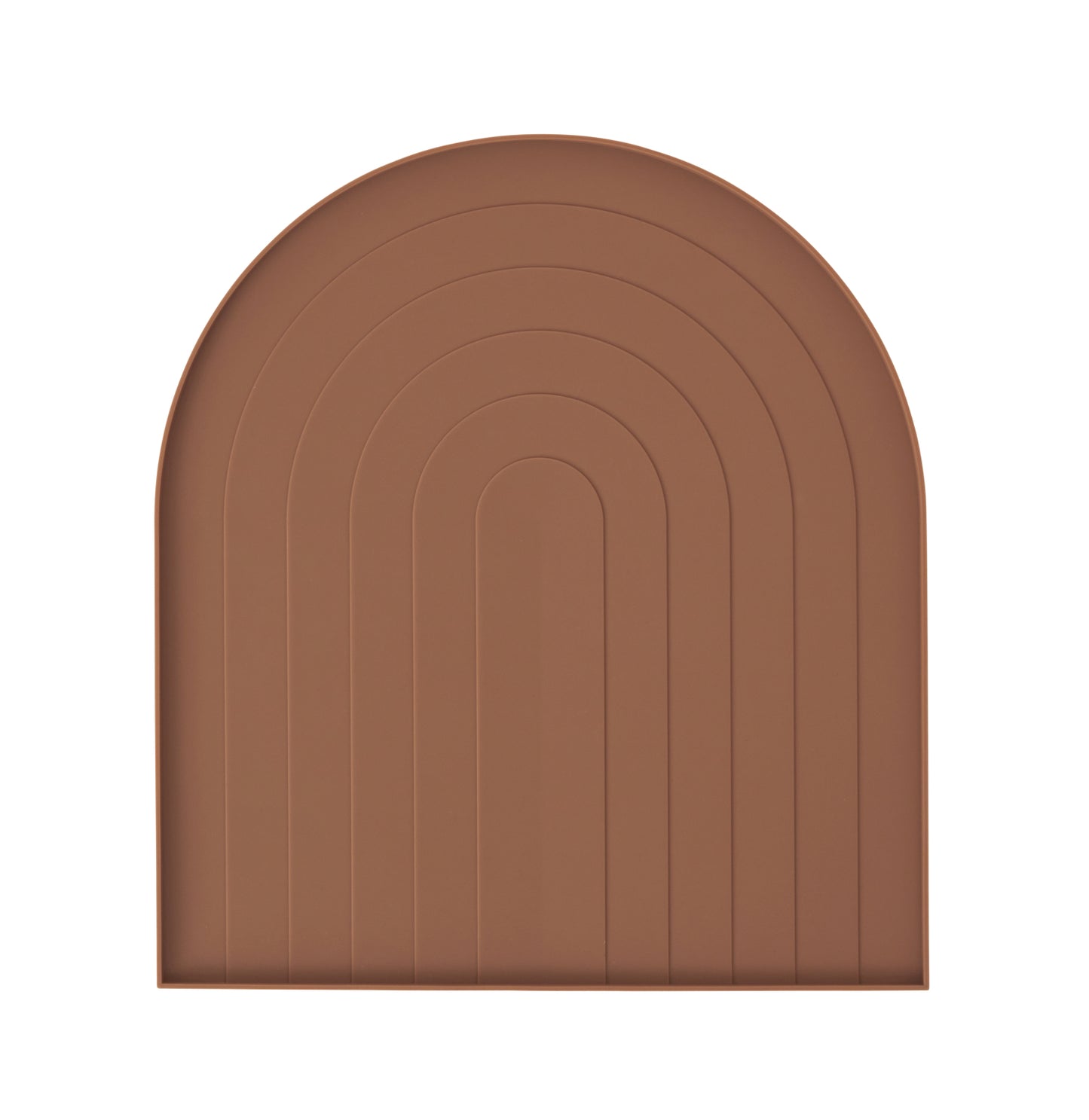 OYOY Rainbow Silicone Dish Mat Brown