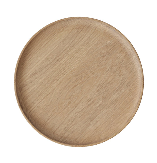 OYOY Inka Wood Tray Round Large Nature