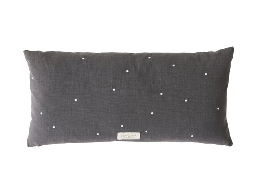 OYOY Kyoto Dot Cushion Long Anthracite