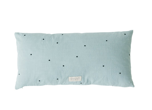 OYOY Kyoto Dot Cushion Long Dusty Blue