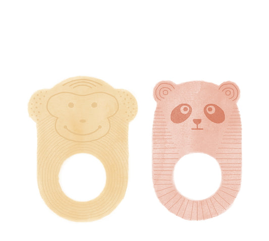 OYOY Nelson & Ling Ling Baby Teether 2pcs