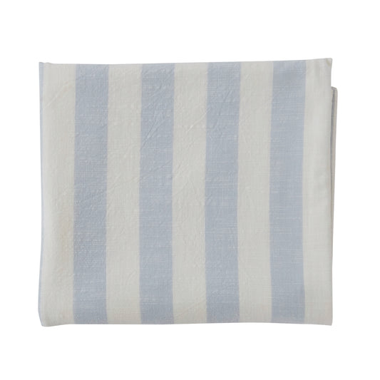 OYOY Striped Tablecloth 260x140 Ice Blue