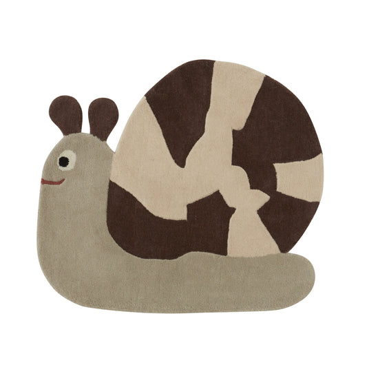 OYOY Sally Snail Rug Brown