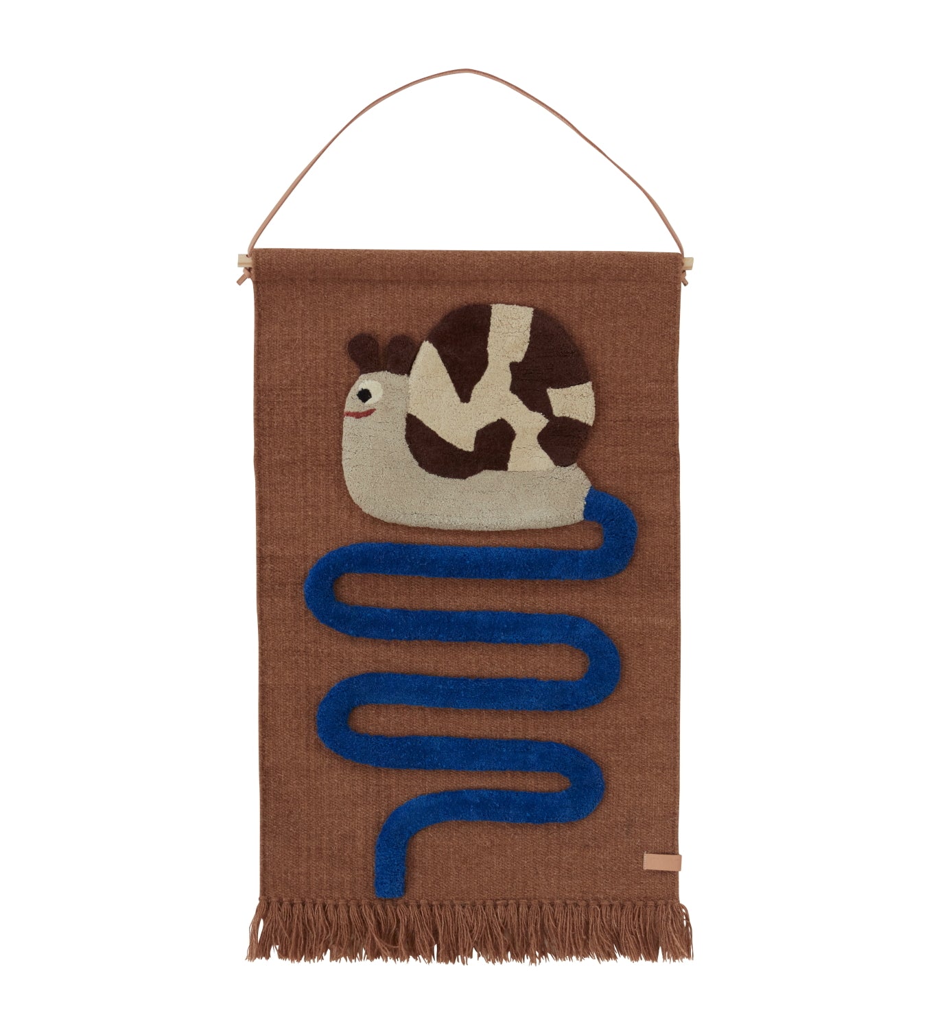 OYOY Sally Snail On The Way Wall Rug Blue