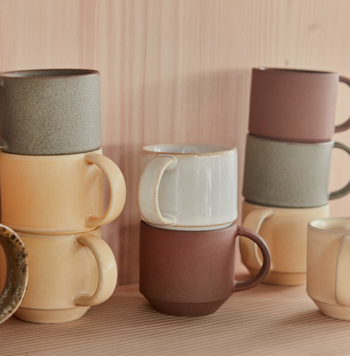 OYOY Yuka Ceramic Cup 2pk Brown