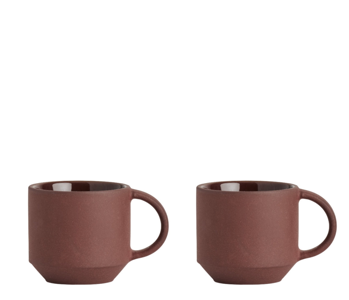 OYOY Yuka Espresso Cup 2pcs dark