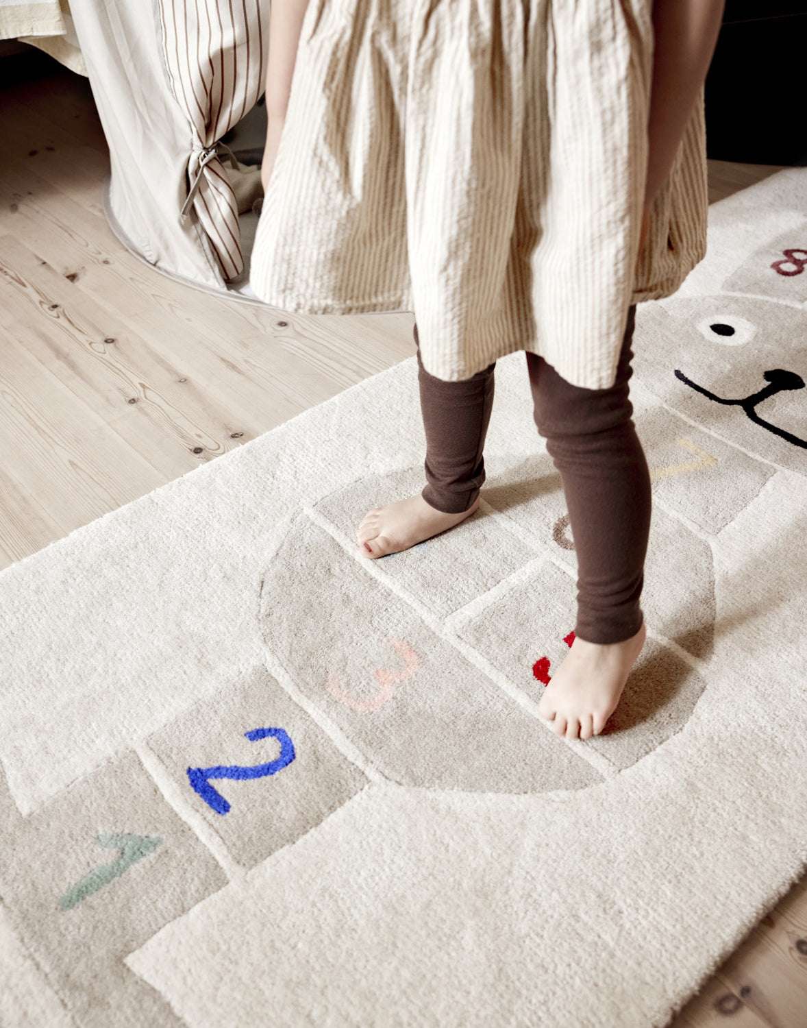 OYOY Rabbit Hopscotch Rug