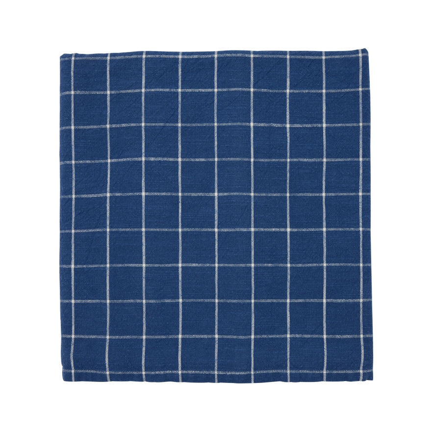 OYOY Grid Tablecloth 200x140 Dark Blue