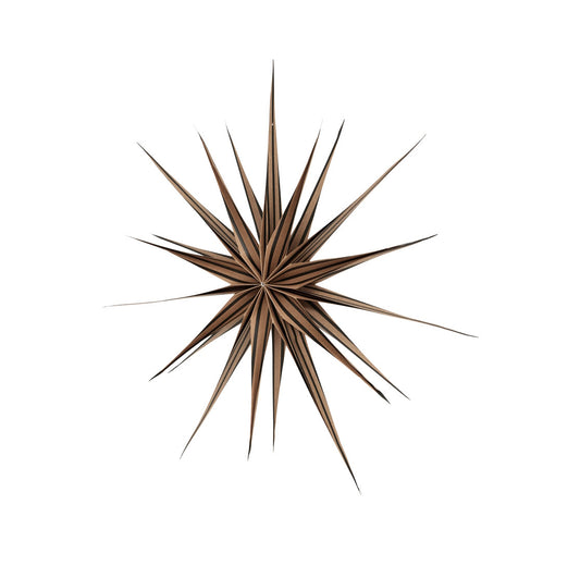 OYOY Toppu Christmas Star Decoration Brown Medium