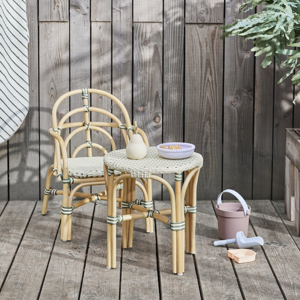 OYOY Momi Mini Outdoor Table Vanilla