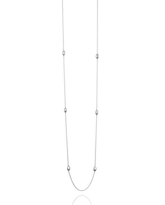 Efva Attling Love Bead Long Necklace Silver