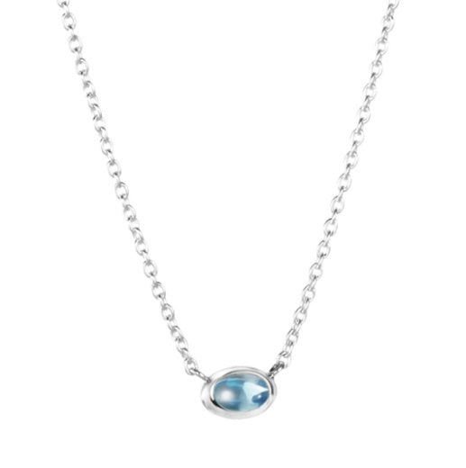 Efva Attling Love Bead Necklace Silver Topaz