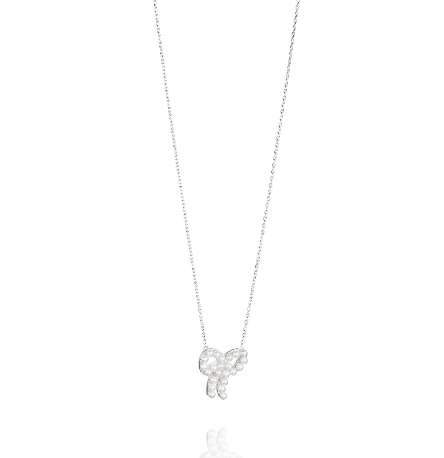 Efva Attling Mini Pearls Bow Necklace