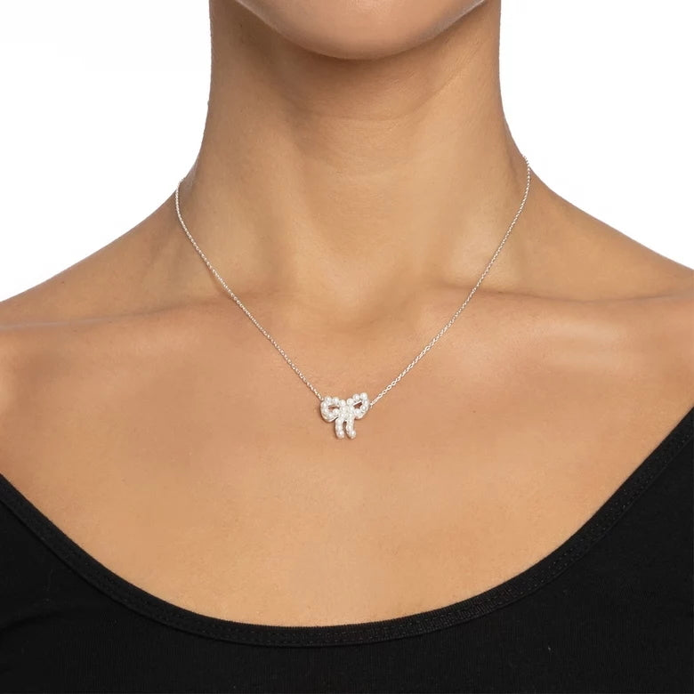 Efva Attling Mini Pearls Bow Necklace