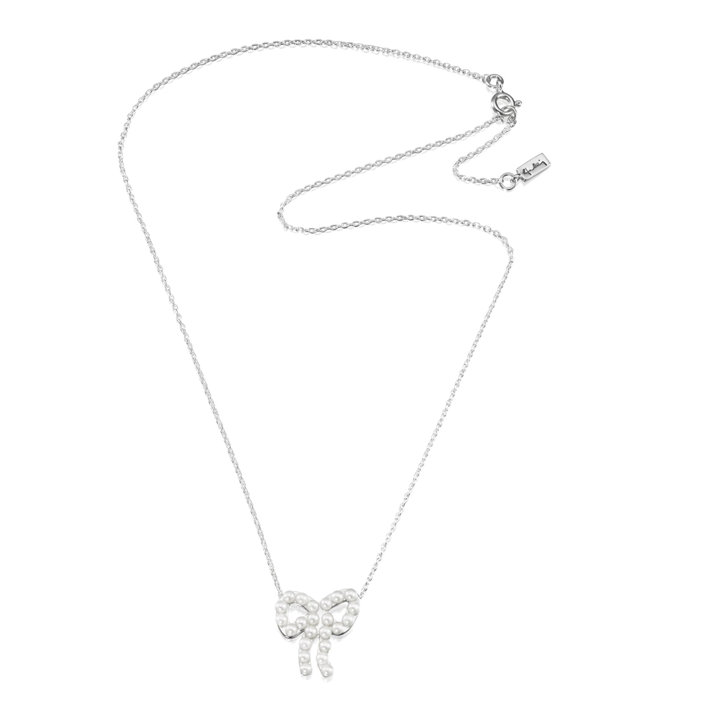 Efva Attling Mini Pearls Bow Necklace