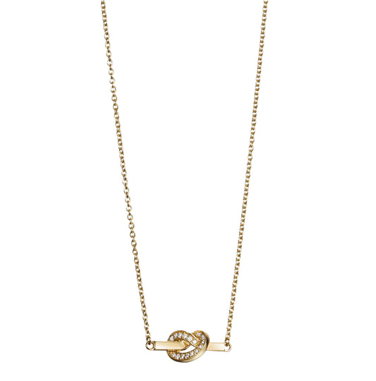 Efva Attling Love Knot & Stars Necklace Gold