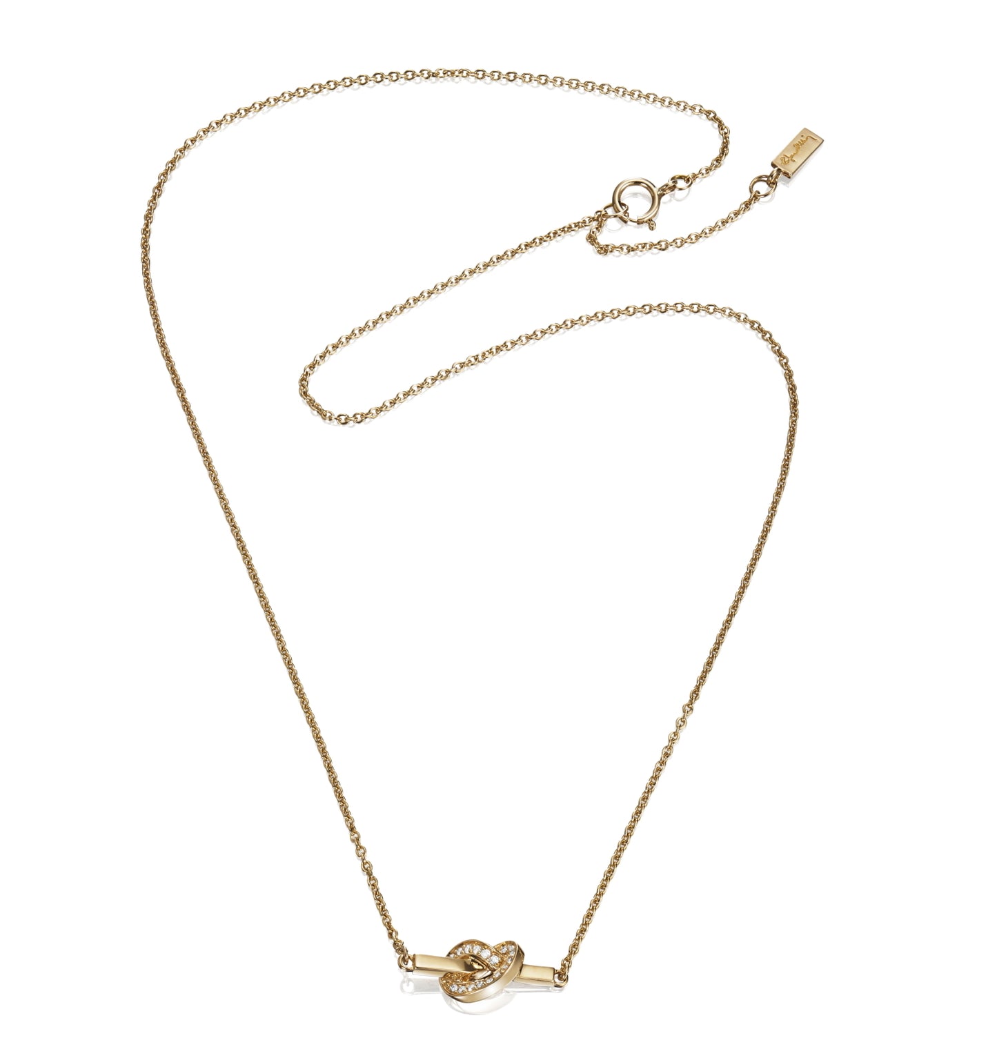 Love Knot & Stars Necklace Gold