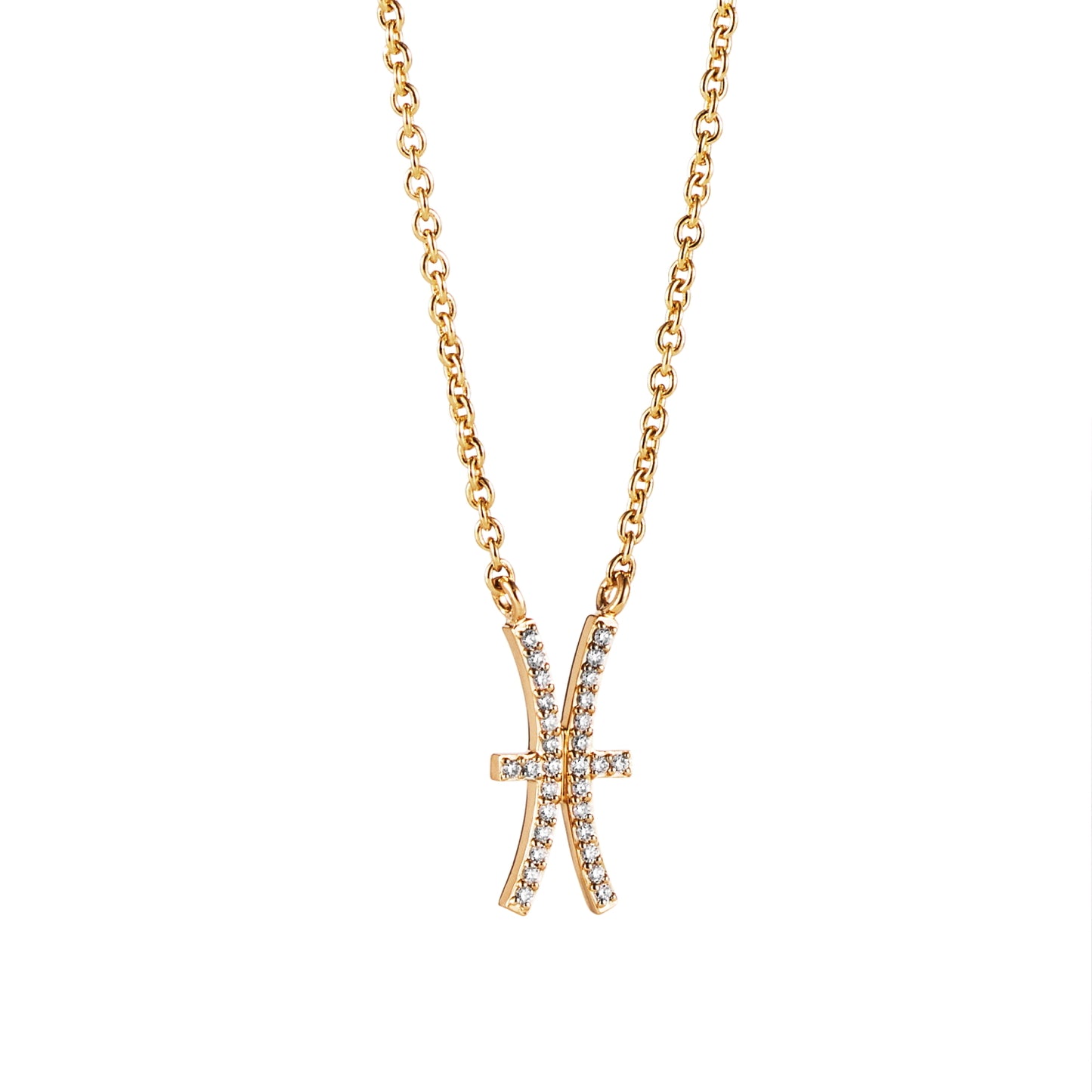 Efva Attling Double Trouble & Stars Necklace Gold