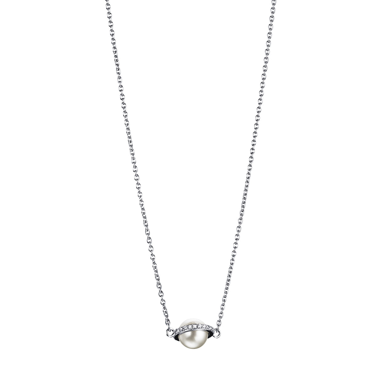 Efva Attling Day Pearl & Stars Necklace White Gold