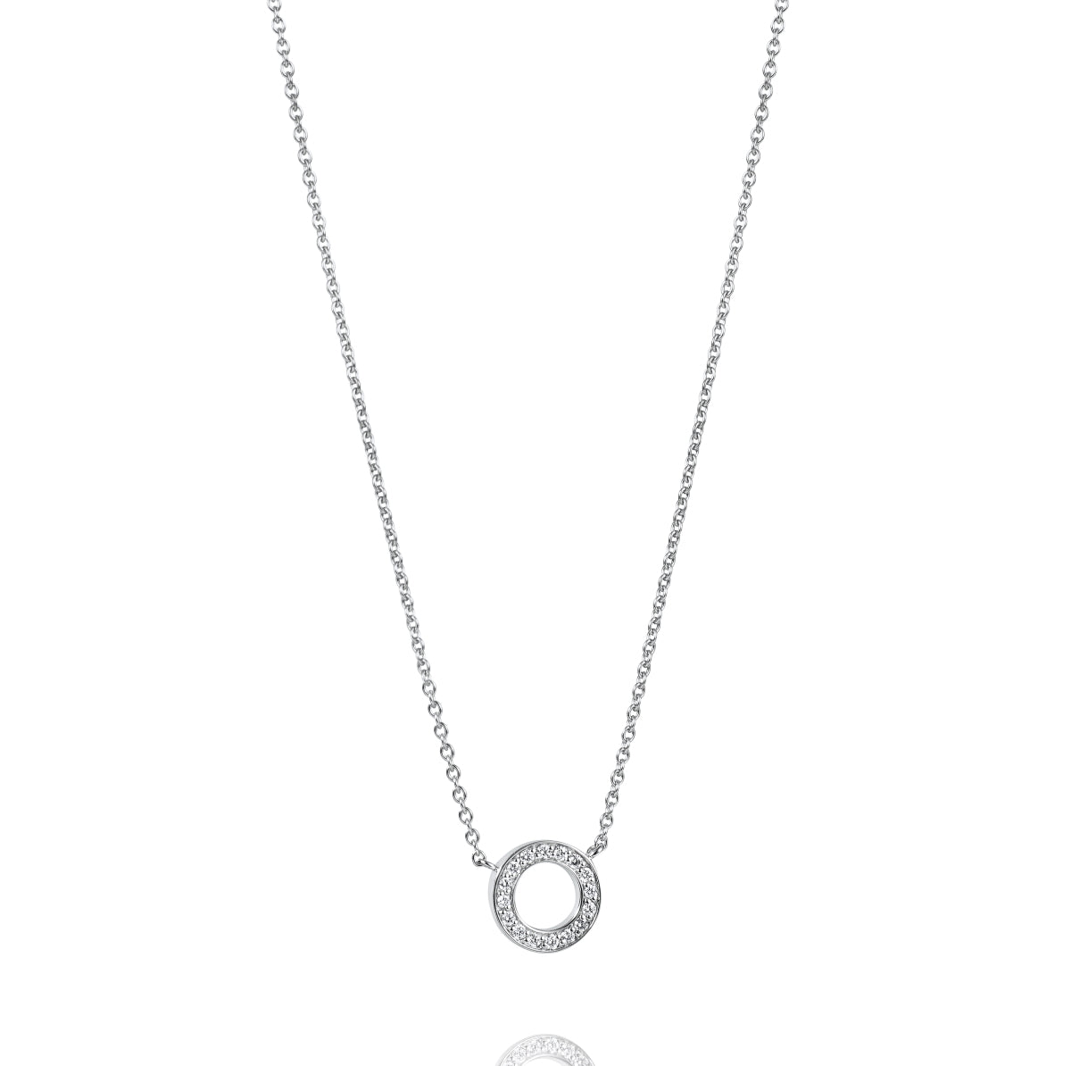 Efva Attling Circle Of Love Necklace White Gold