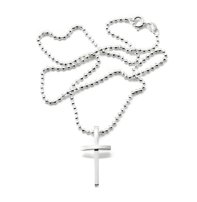 Efva Attling Little Thin Cross Pendant Necklace