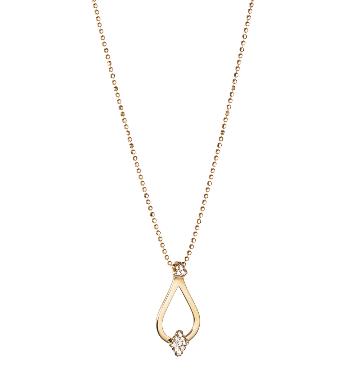 Efva Attling Little Dew Drops & Stars Pendant Necklace Gold