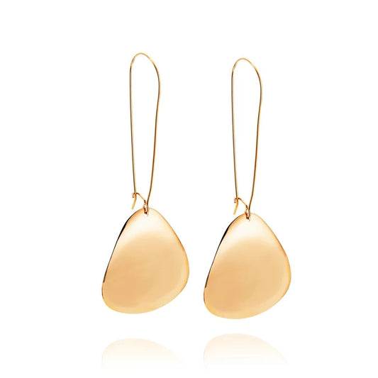 Efva Attling Rose Petal Earrings Gold