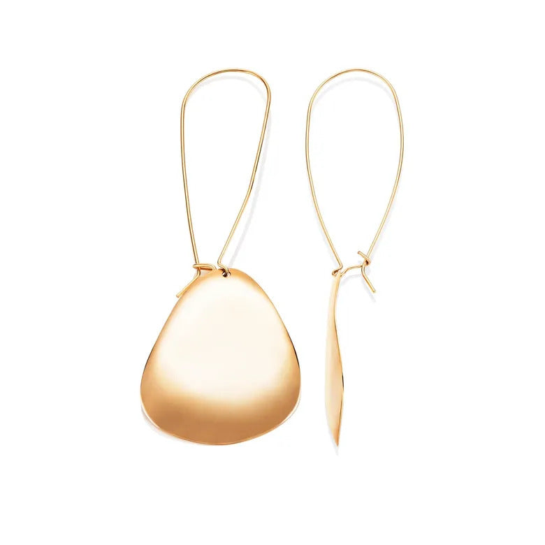 Efva Attling Rose Petal Earrings Gold