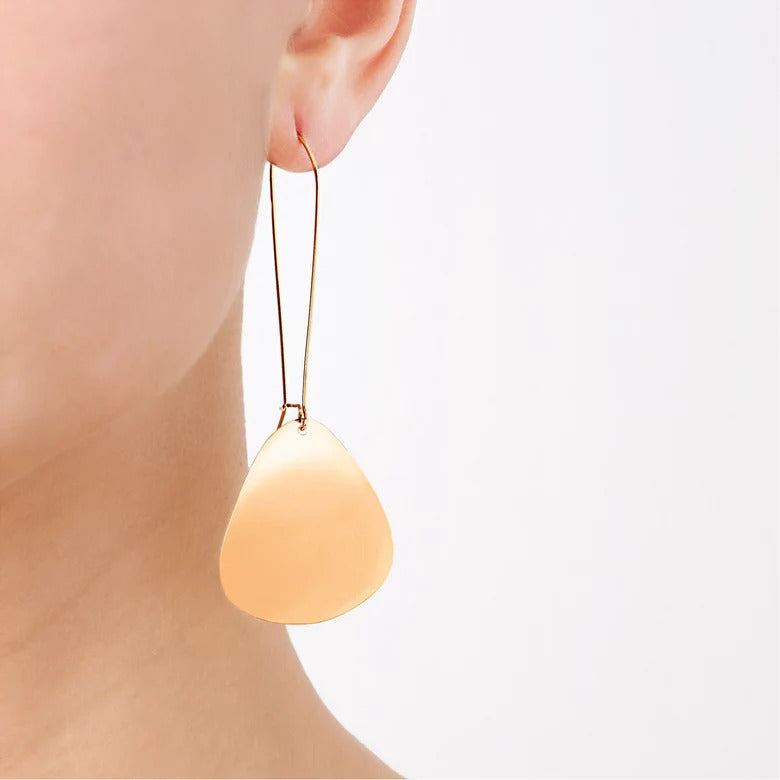 Efva Attling Rose Petal Earrings Gold