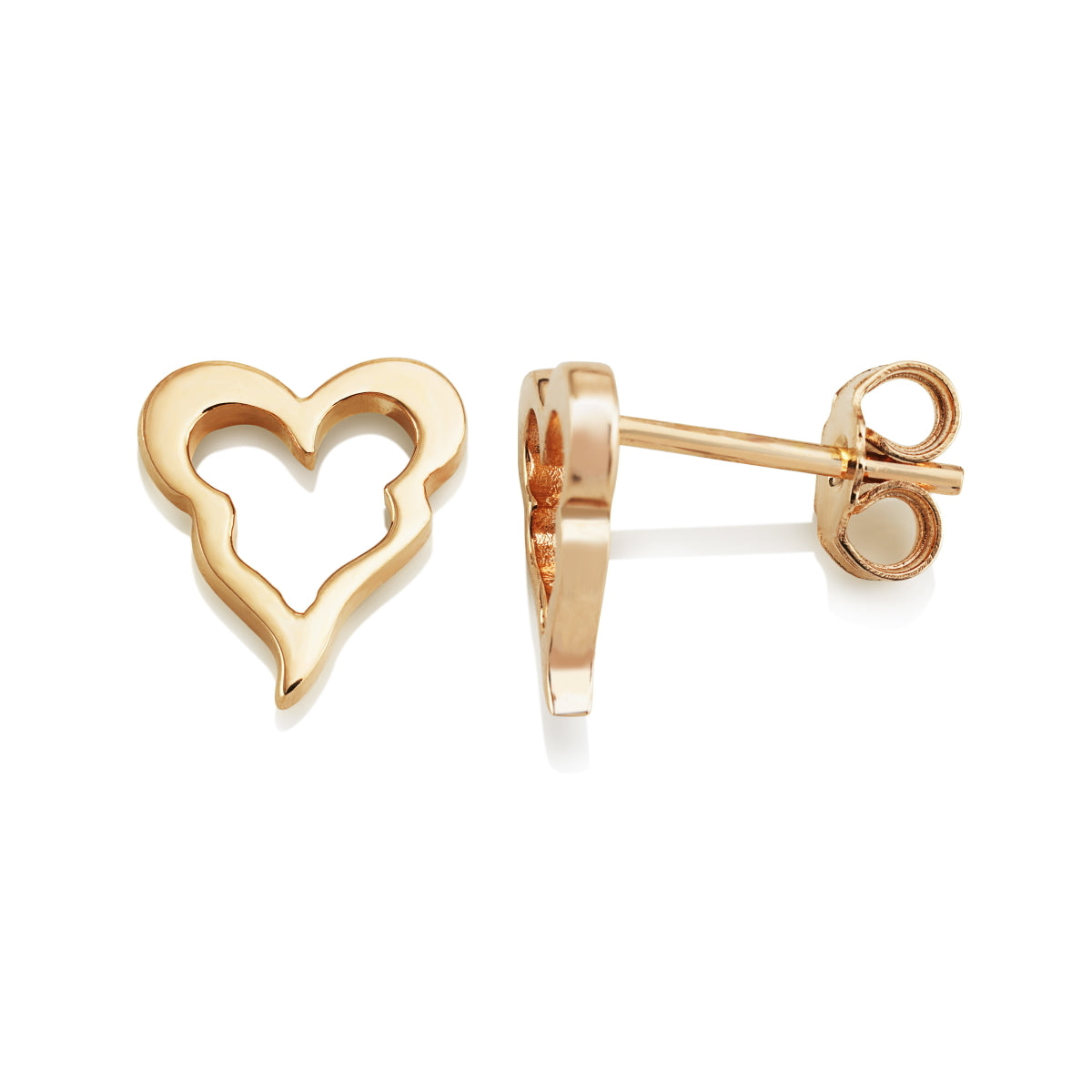 Crazy Heart Ear Gold