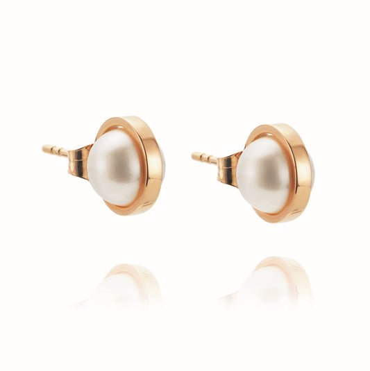 Efva Attling Day Pearl Earrings Gold