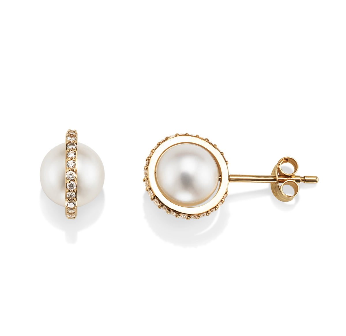 Efva Attling Day Pearl & Stars Earrings Gold