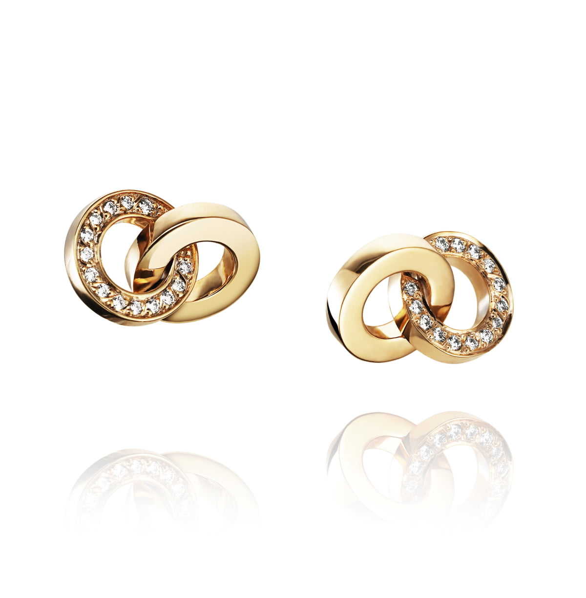 Efva Attling You & Me Earrings Gold