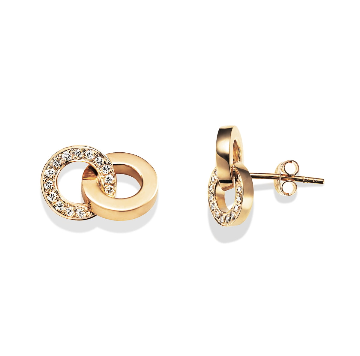 Efva Attling You & Me Earrings Gold