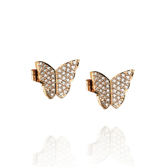 Efva Attling Little Miss Butterfly & Stars Earrings Gold