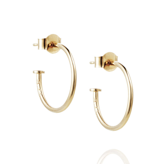 Efva Attling 101 Plain Hoops Gold