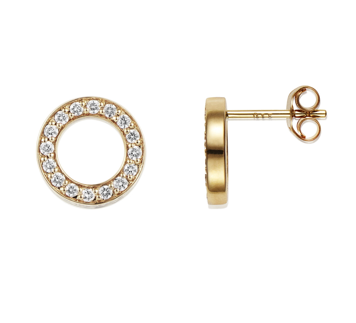 Efva Attling Circle Of Love Earrings Gold