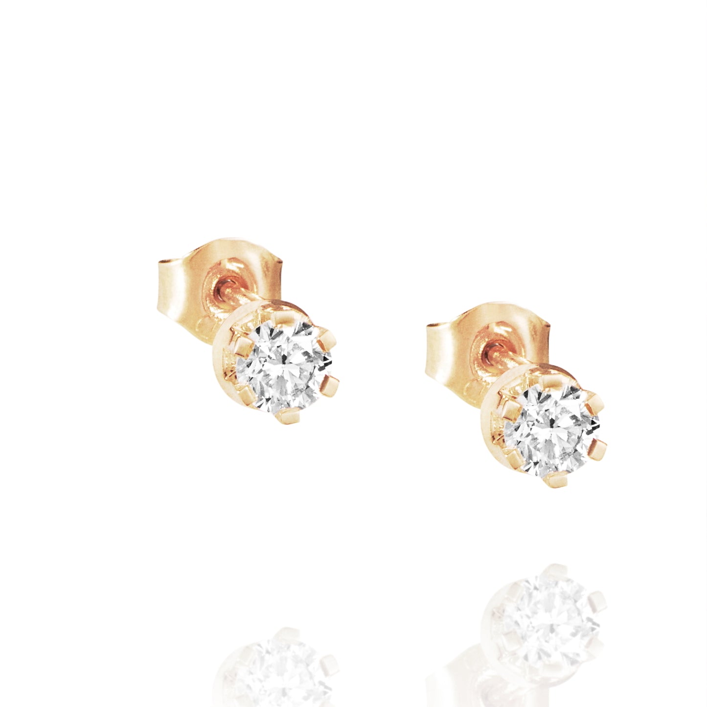 Efva Attling Crown & Stars Earrings Gold 0.60ctw