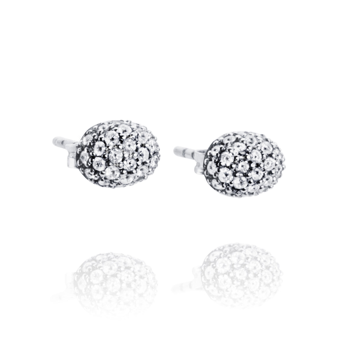 Love Bead Earrings Diamonds White Gold