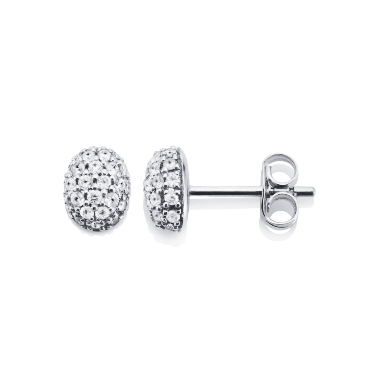 Love Bead Earrings Diamonds White Gold