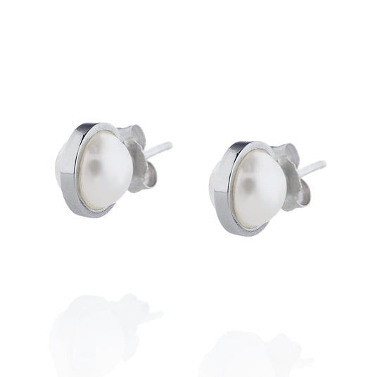 Efva Attling Day Pearl Earrings White Gold