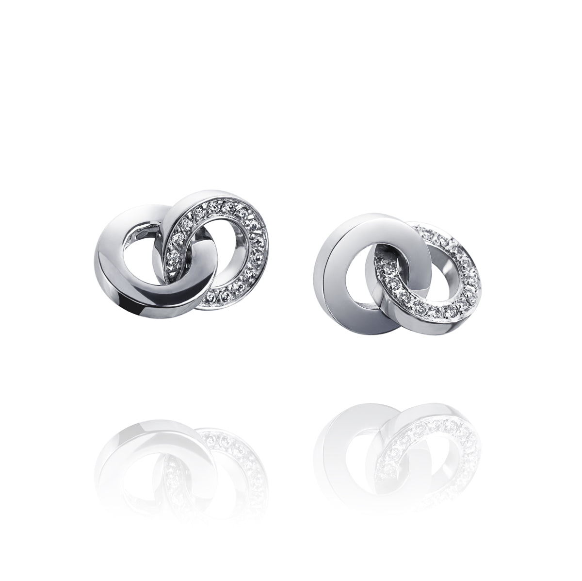 Efva Attling You & Me Earrings White Gold