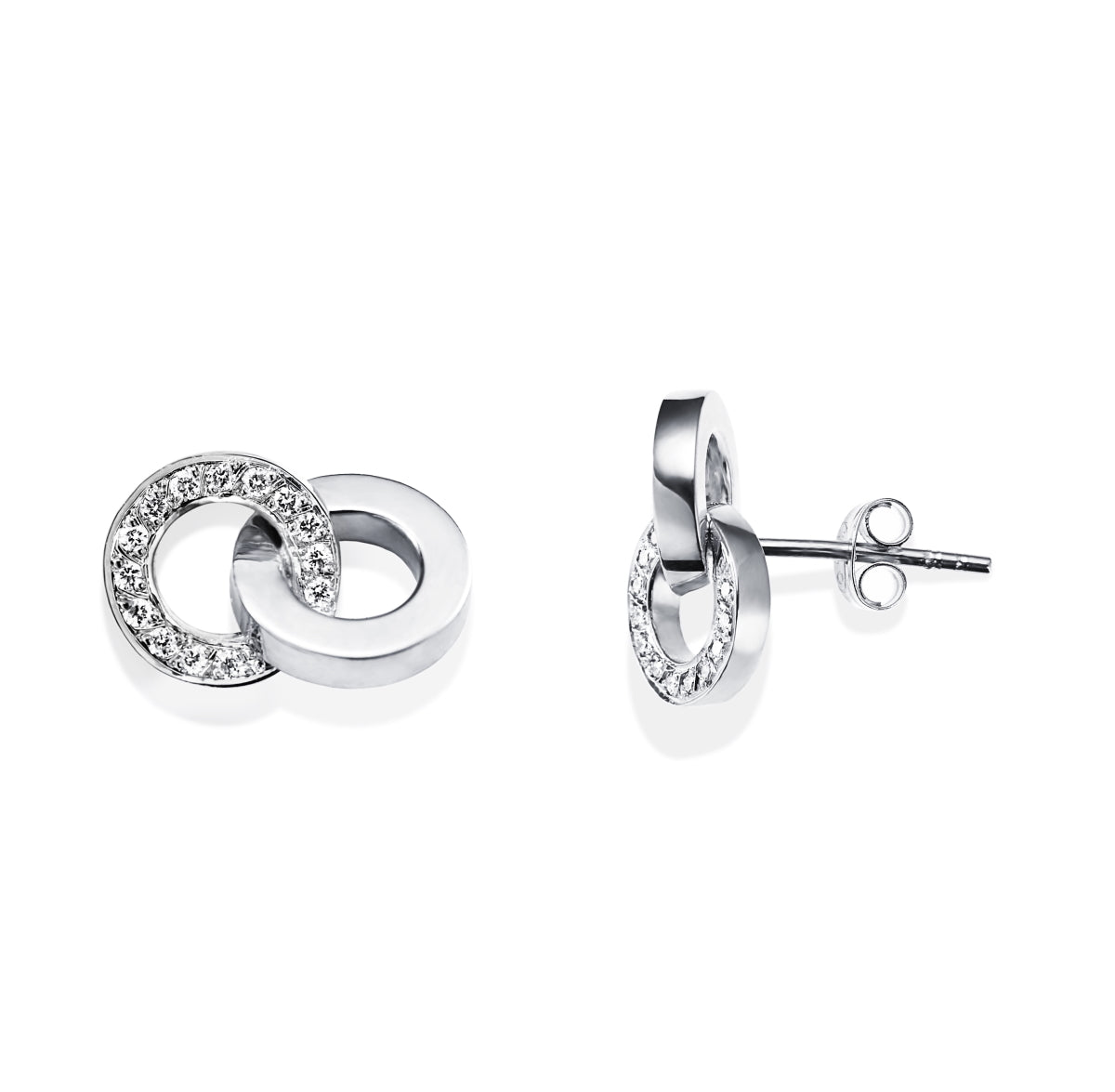 Efva Attling You & Me Earrings White Gold