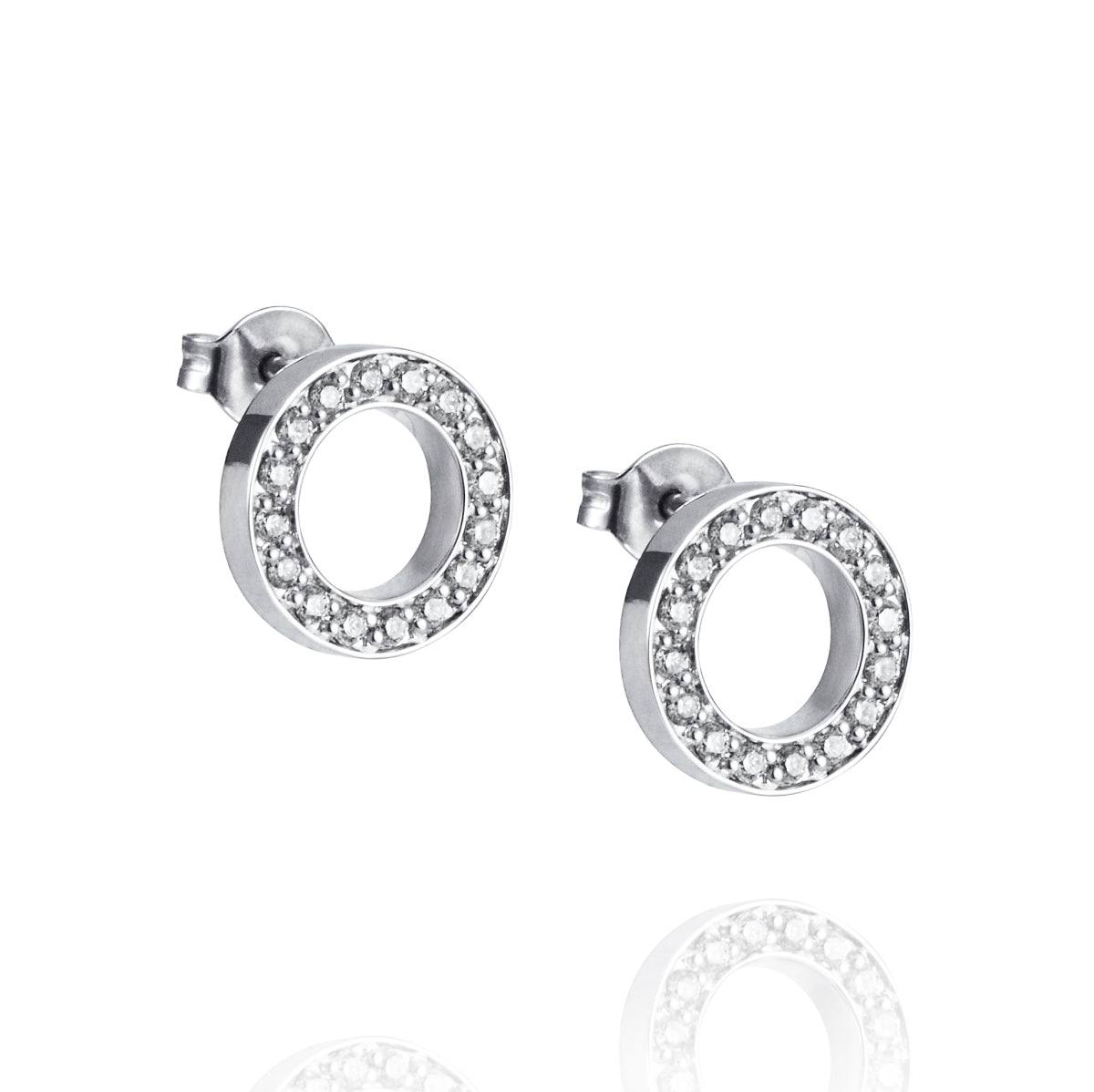 Efva Attling Circle Of Love Earrings White Gold